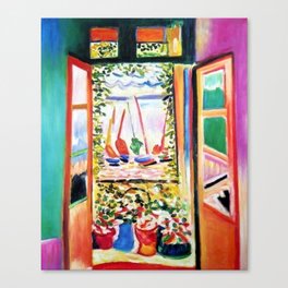 The Open Window Coastal - Floral and Maritime Collioure oil painting by Henri Matisse oil paint Canvas Print