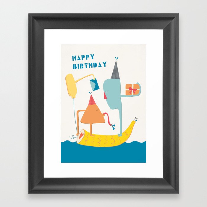 Happy Birthday Framed Art Print