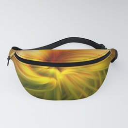Sunflowers Twirled Fanny Pack | Color, Digital Manipulation, Photo, Kathyweaver, Twirl, Abstract, Flower, Sunflower, Nature 