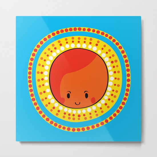 Sun Metal Print