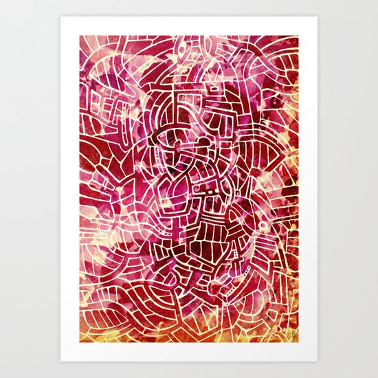 - red palace - Art Print