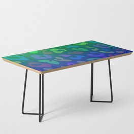 Leopard Print Ombre Blues  Coffee Table