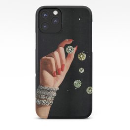 Constellation iPhone Case | Surreal, Diamonds, Bigdipper, Diamond, Retro, Hand, Vintage, Feminine, Surrealism, Photomontage 