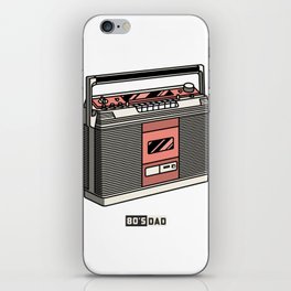 80's Dad Cassette Player Retro Style iPhone Skin