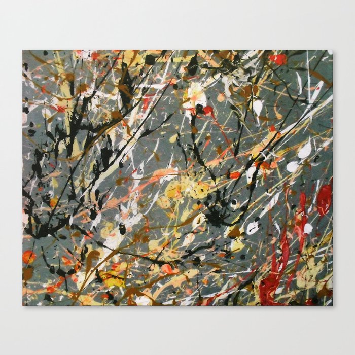 Jackson Pollock Interpretation Acrylics On Canvas Splash Drip