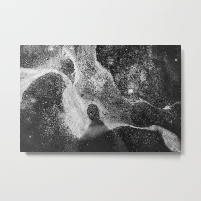 Lost in the White Galactic Radiance Metal Print