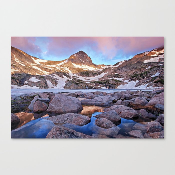 Blue Lake Sunrise Canvas Print