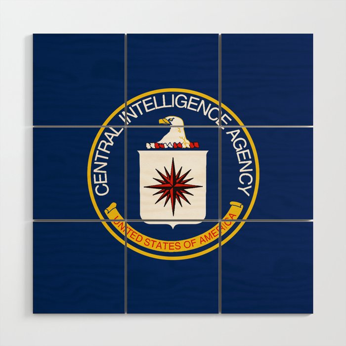 CIA Flag Wood Wall Art