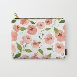 Peach flowers Carry-All Pouch