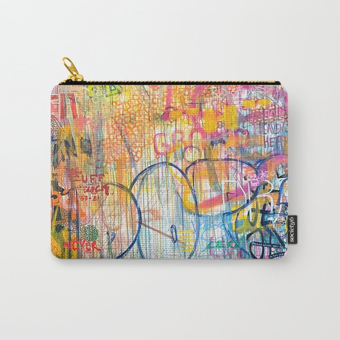 Graffiti Spray Paint Modern Abstract  Carry-All Pouch