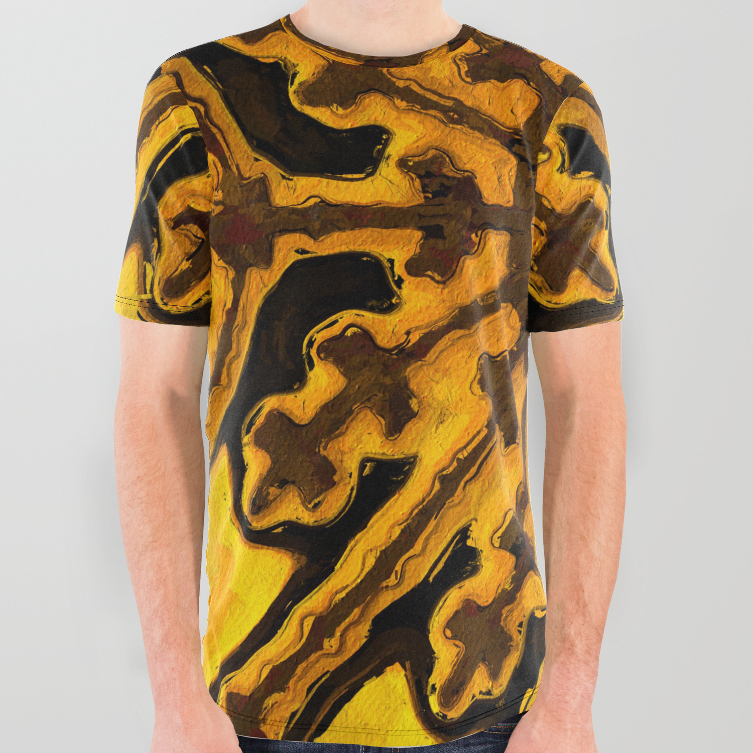 Decore Abstract Art By Tito All Over Graphic Tee By Serpentfilms