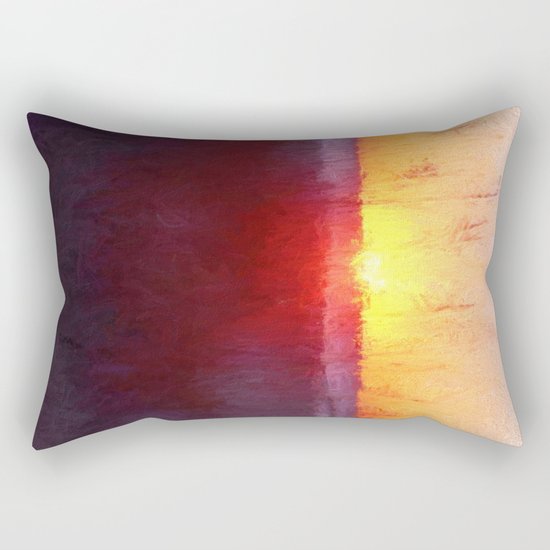 Florida Beach Scene #1 Rectangular Pillow