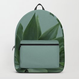 two big Agave leaves green Backpack | Graphic, Flower, Green, Graphicdesign, Cactus, Floral, Agave, Leaf, Blossoms, Illustration 
