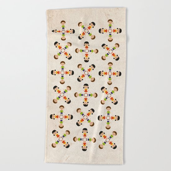 Children pattern Beach Towel