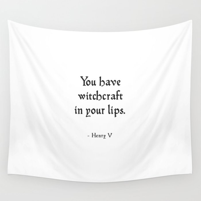 Henry V - Shakespeare Love Quote Wall Tapestry
