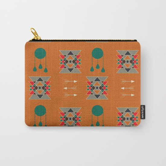 dream-catcher blue yellow Carry-All Pouch
