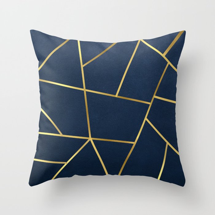 Navy copper cushions hotsell