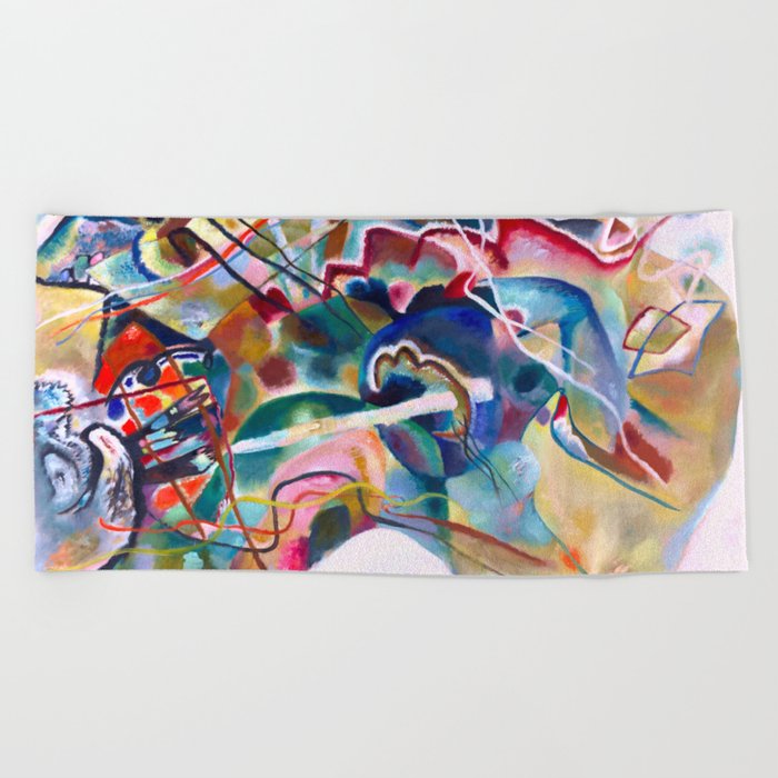 Wassily Kandinsky Painting With White Border Abstract Art