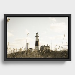 Montauk Lighthouse Framed Canvas