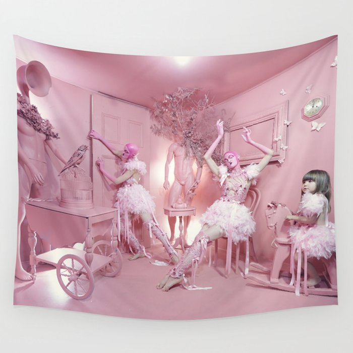 Pink Wall Tapestry by Karen Jerzyk Photo Society6