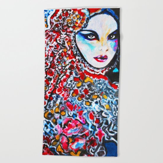 Flowers Beach Towel