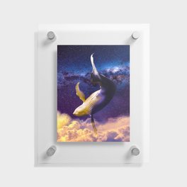 Dream Whale at Night Floating Acrylic Print