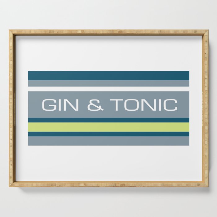 Gin and Tonic vector graphic Serving Tray