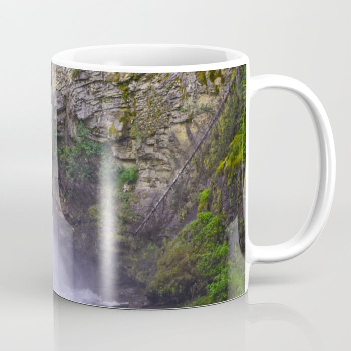 summer snow melt waterfall