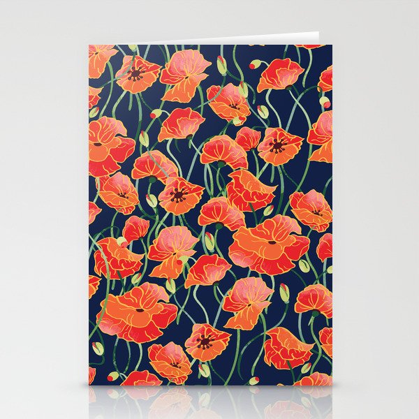 Poppies Stationery Cards