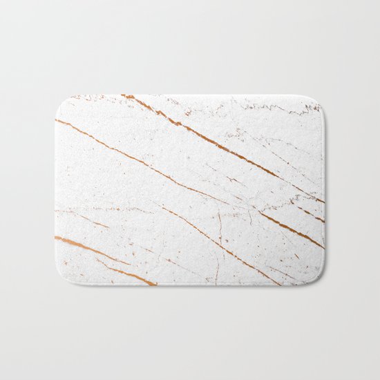 Rose Gold Marble #society6 #decor #buyart Bath Mat
