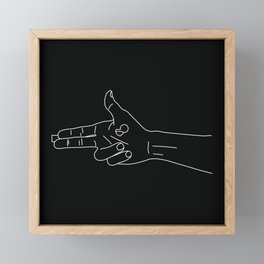 Guns for hands Framed Mini Art Print