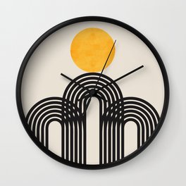 Abstraction_SUN_LINE_VISUAL_ART_Minimalism_02A Wall Clock