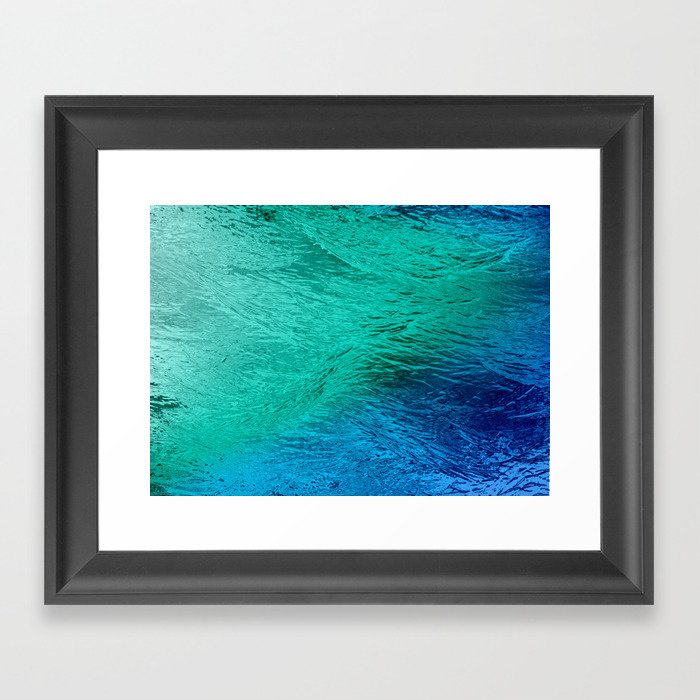 Ocean Sea Water Digital Art  Framed Art Print