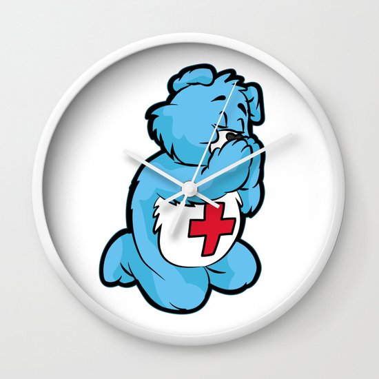 Christian Praying Teddy Catholic Prayer God Pray Wall Clock By