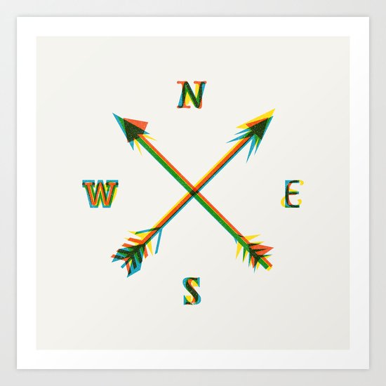 Compass Art Print