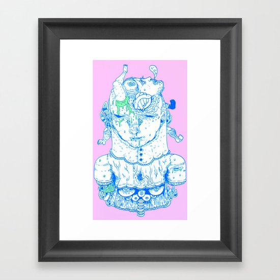 greed Framed Art Print