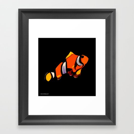 Clown Fish Framed Art Print