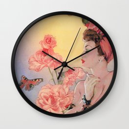 Dreaming Rose  Wall Clock