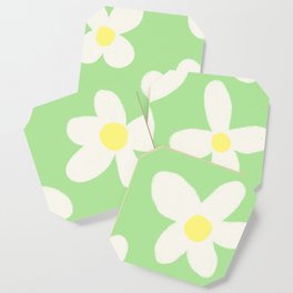 Green Daisy Coaster