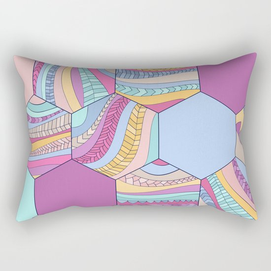 BRAIDSHEXSUMMER Rectangular Pillow