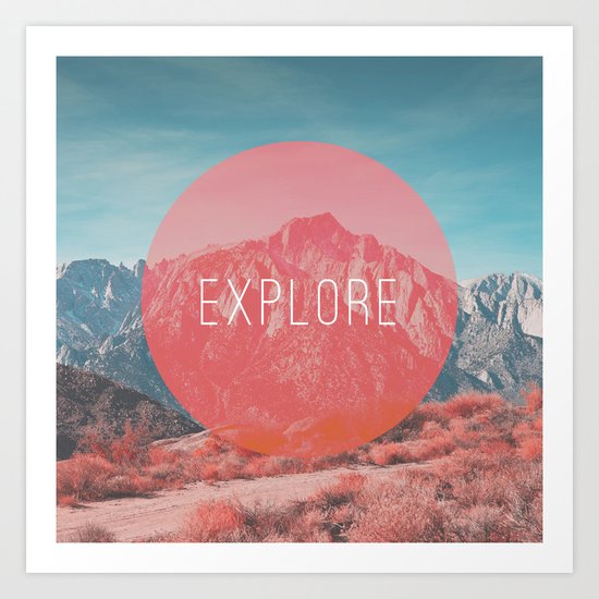 Explore Art Print