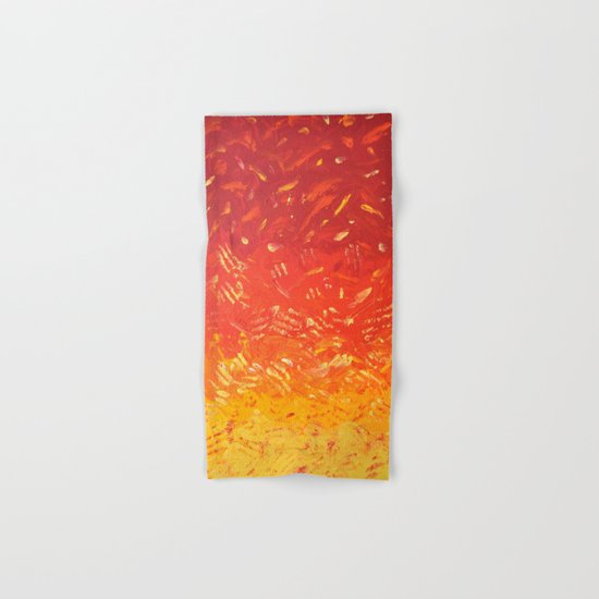 UFO SUNSET Hand & Bath Towel
