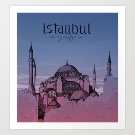Istanbul - Ayasofya Art Print