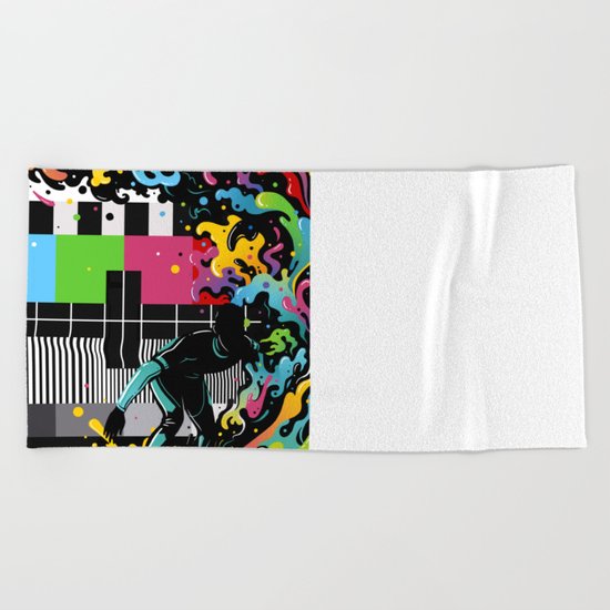 Pattern Surfer Beach Towel