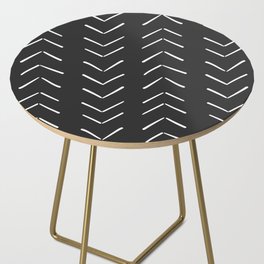 Boho Big Arrows in Black and White Side Table