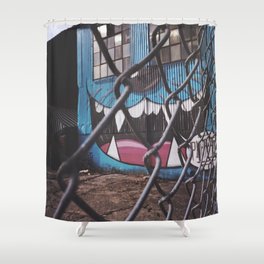 Meow Graffiti Shower Curtain