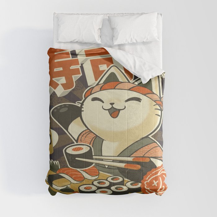 Cat Sushi Comforter