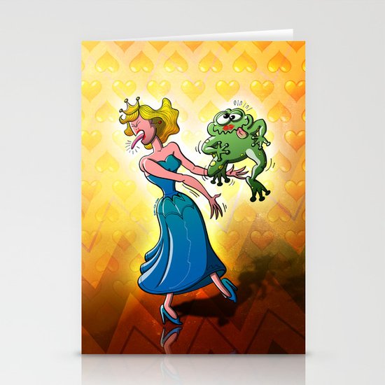 Disgusting Kiss for a Princess Stationery Cards
