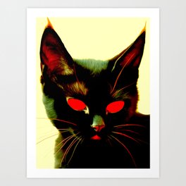 Evil Cat Art Print