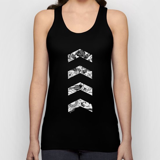 Inverted Chevrons Unisex Tank Top